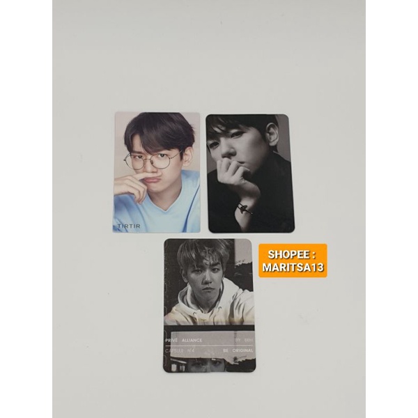 Preloved Baekhyun Photocard Prive Alliance & Tirtir