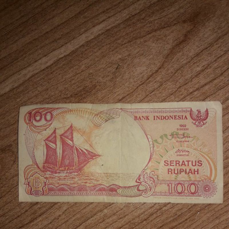 uang kuno seratus rupiah asli