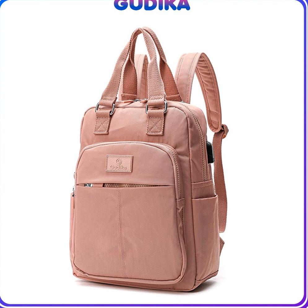 ev✰Terlaris GUDIKA 5206 - Tas Ransel Laptop Wanita Kekinian Import Original Bahan Nilon Waterproof A