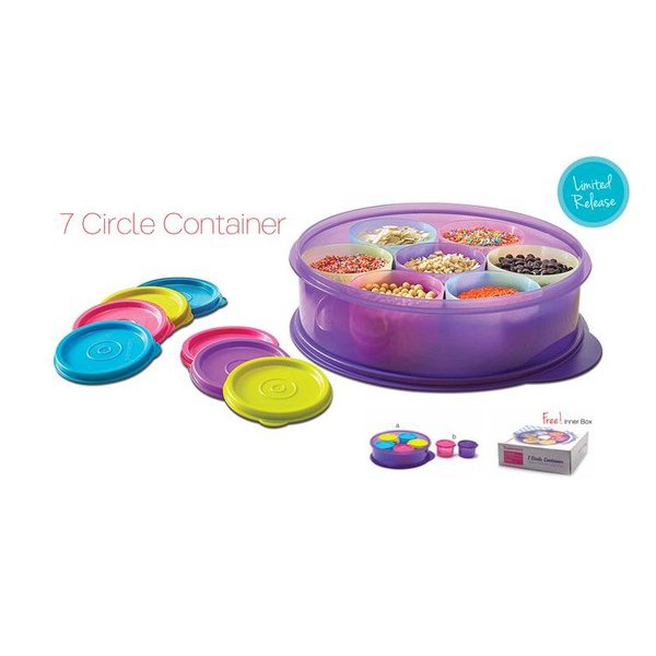 Tupperware 7 Circle Container