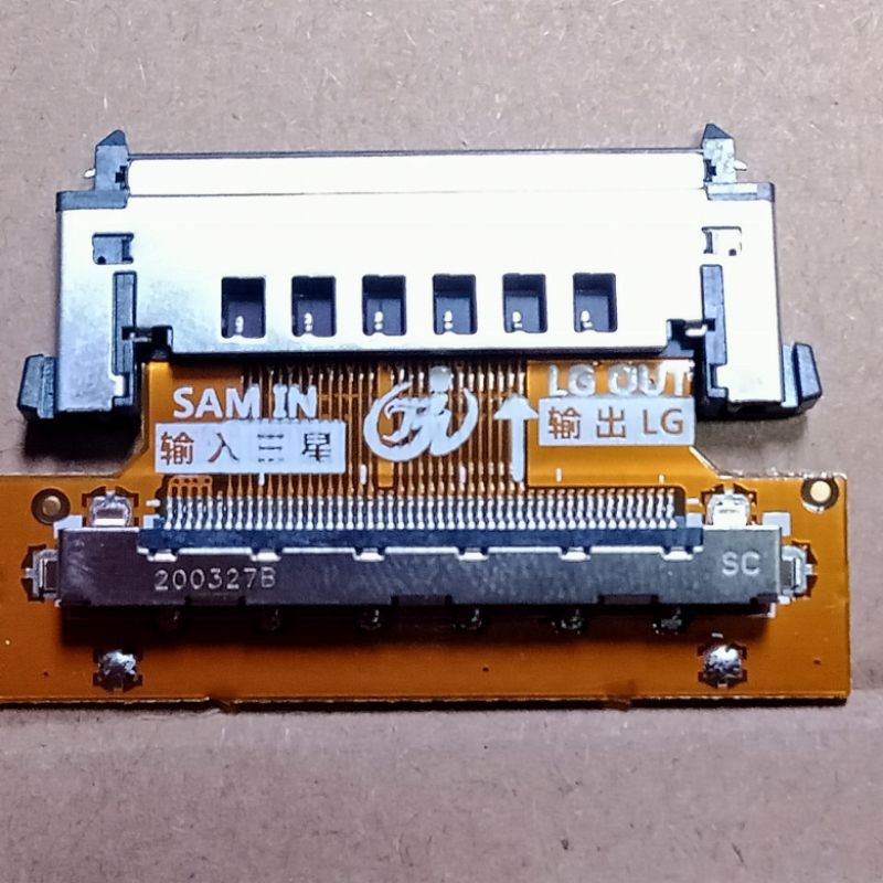 converter lvds fhd dari mainboard samsung ke panel LG