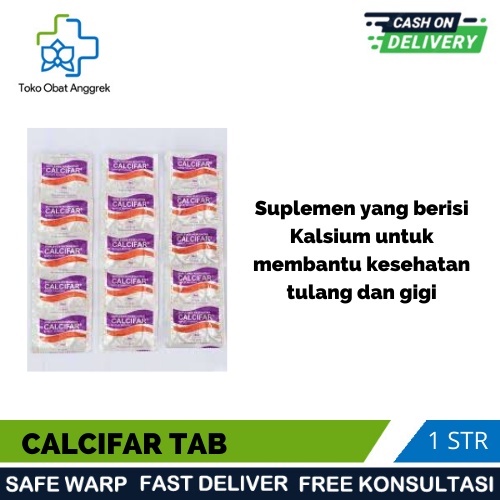 CALCIFAR TABLET/SUPLEMEN KALSIUM/SUPLEMEN UNTUK TULANG DAN GIGI