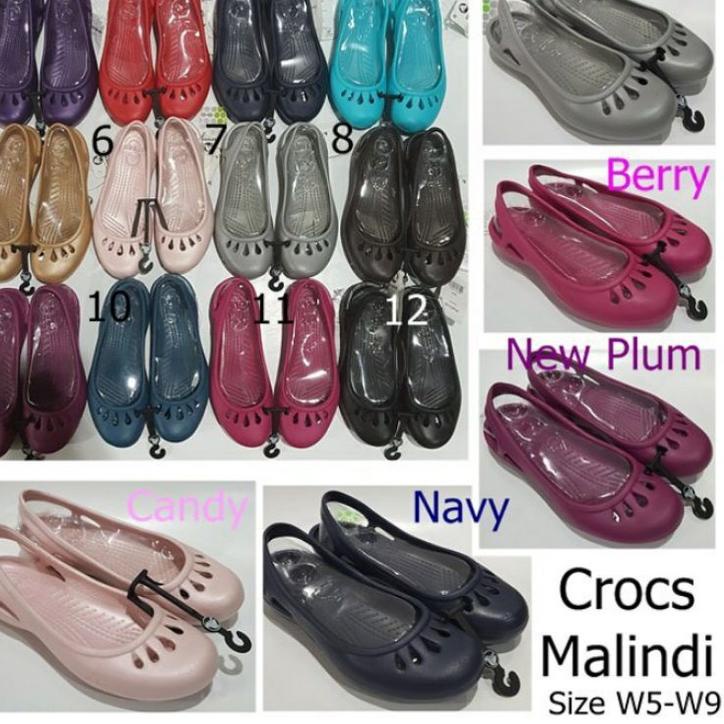 Banyak Dipakai.. SEPATU SANDAL CEWEK MURAH ORIGINAL CROCS MALINDI W5-W9