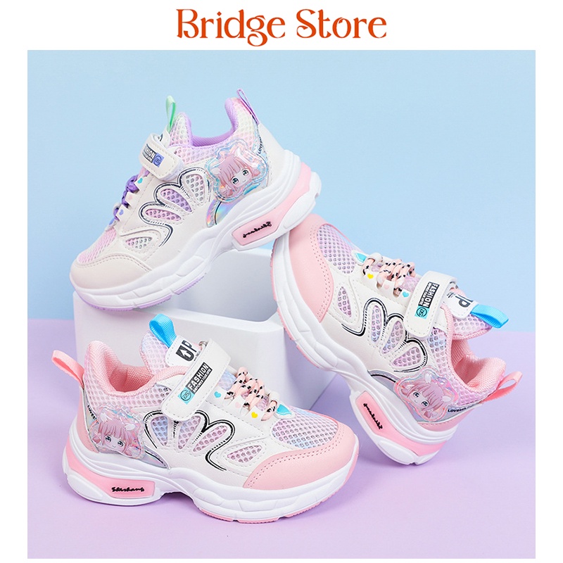 Sepatu Sneakers Sport Anak Perempuan MOLLYCA / Sepatu Anak Perempuan Import
