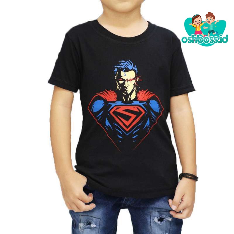 Baju / Kaos Distro Anak Laki Laki dan Perempuan/ Unisex / Baju / Motif Superman-SUPERMAN
