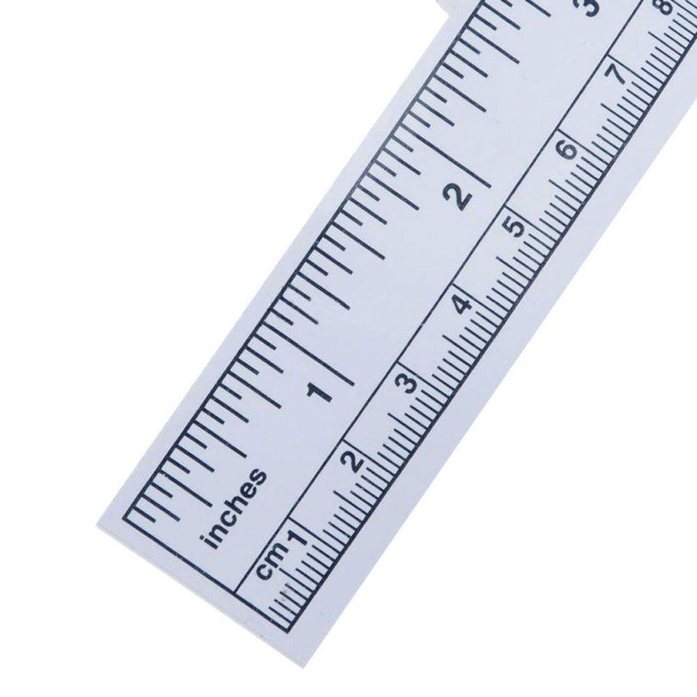 【 ELEGANT 】 Ruler Stickers New Silver Vinyl Sewing|Measure