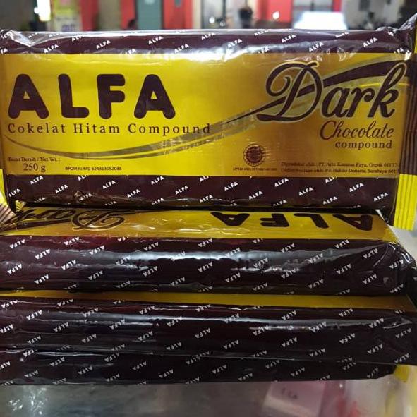 

Megaϟsale Cokelat Batang ALFA Dark Compound 250gr - Coklat Blok ALFA