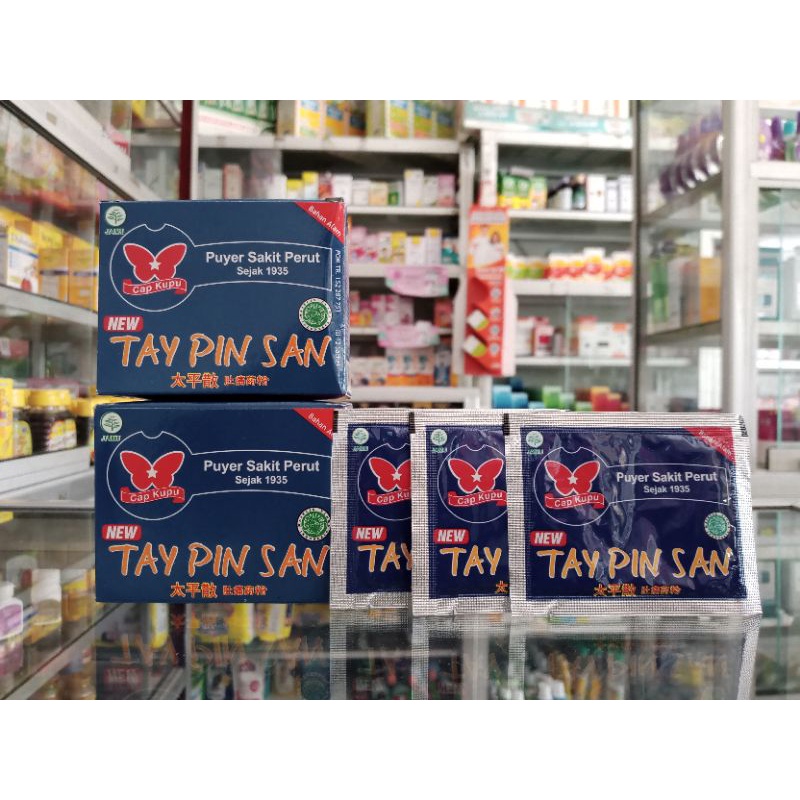 TAY PIN SAN JAMU HERBAL CAP KUPU SACHET | Puyer Sakit perut