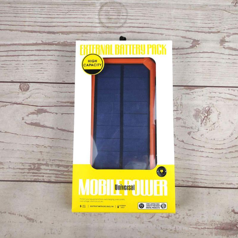 Solar Power Bank 2 USB Port 20000 mAh Waterproof