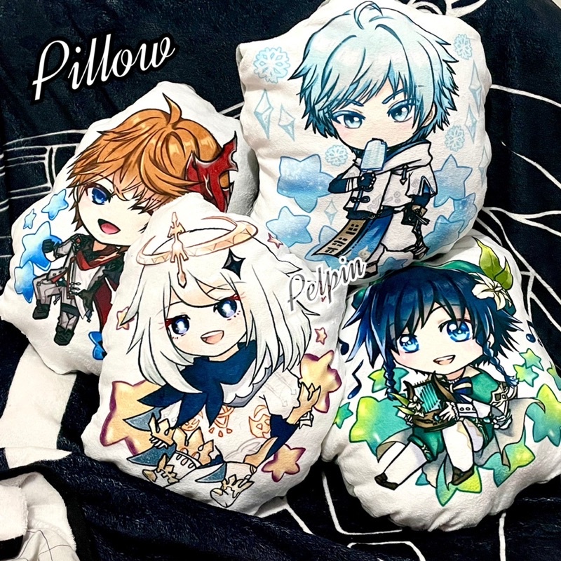 Genshin impact Pillow Plushie Boneka Genshin impact Venti Chong yun childe paimon tartaglia bantal