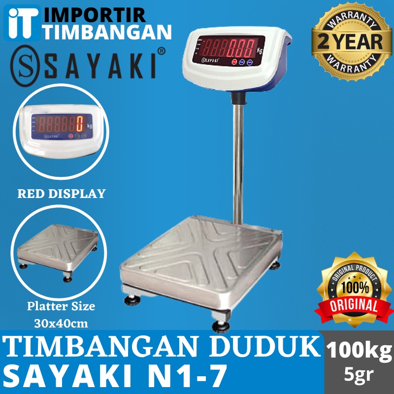 TIMBANGAN DIGITAL/ TIMBANGAN LANTAI/ TIMBANGAN INDUSTRI 75 KG / 100 KG New Original Garansi