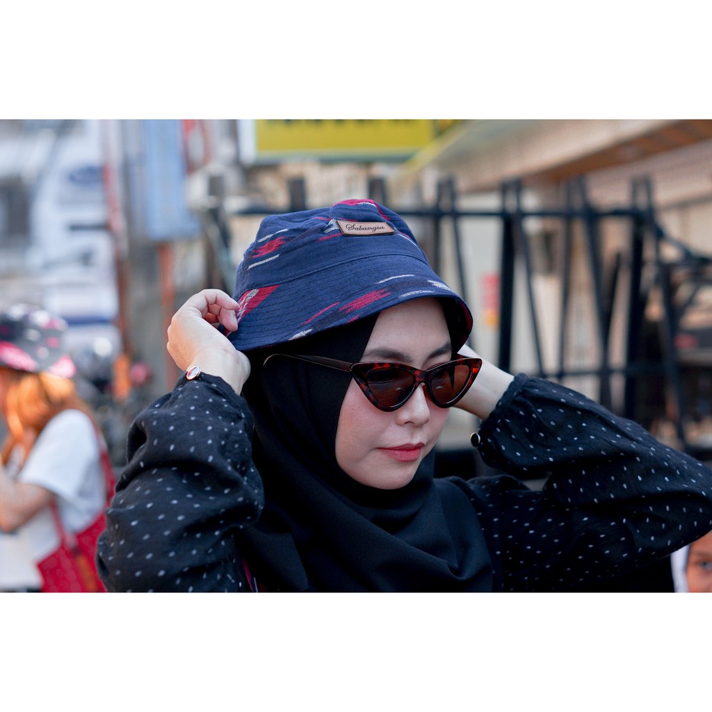 Sabangsa Bucket Hat Weaving / Topi Tenun / Bucket hat Tenun / Topi Mancing Tenun