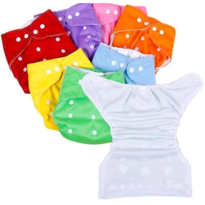 Popok Kain Berkancing Dengan Insert Cloth Diaper Clodi Bayi Dapat Dicuci &amp; Dipakai Kembali