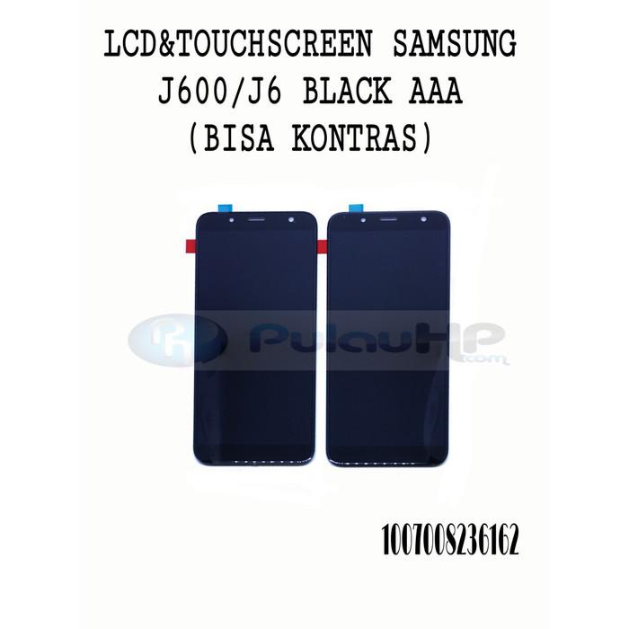 LCD + TOUCHSCREEN SAMSUNG J600 BLACK AAA (BISA KONTRAS)
