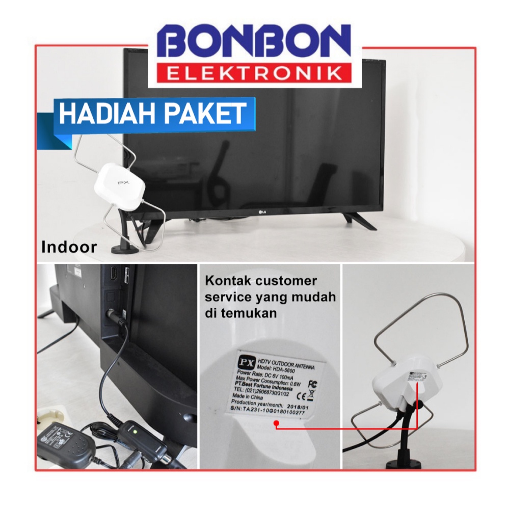 Bundling Sharp Set Top Box STB-DD001i + Antena Digital PX HDA-5600