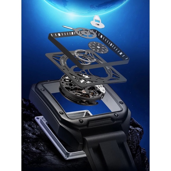 Jam Tangan Pria Mekanik Otomatis Mewah Ailang Fairwhale X Universe