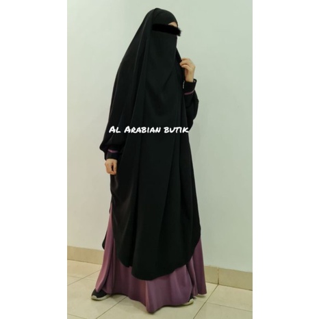 ABAYA INSIDE ALYA - FRENCH KHIMAR  AL ARABIAN