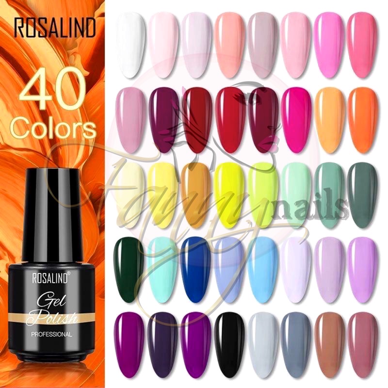 ROSALIND GEL POLISH 7.3ml KUTEK GEL ROSALIND TAHAN LAMA BOTOL PLASTIK SOAK OFF GEL POLISH[1-40]  ROSALIND GEL NAIL POLISH UV LED PLASTIC BOTTLE / Kutek / Cat Kuku / UV Gel Polish ROSALIND