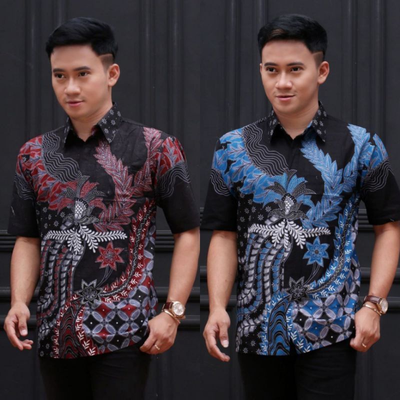 NEW ARRIVAL DISTRO BATIK PRIA BORDIR SOGAN HRB026 BATIKAF NOTOARTO BATIK IPNU-IPPNU HEM PRIA Bel-6