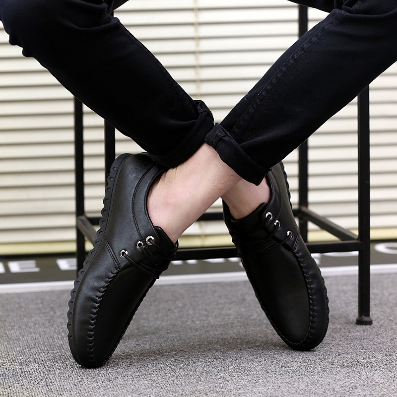  Sepatu  Pria Kerja Kantor Casual Fashion Hitam Loafers 