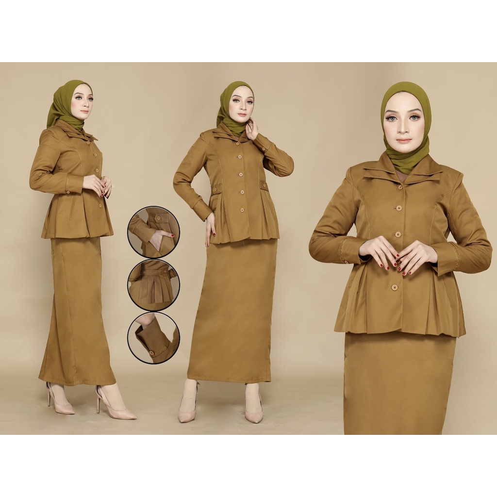 Baju Seragam Dinas Wanita Pemda Muda Set Rok Span Blazer Wanita Pemda Muda Seragam Pemda Wanita Blez