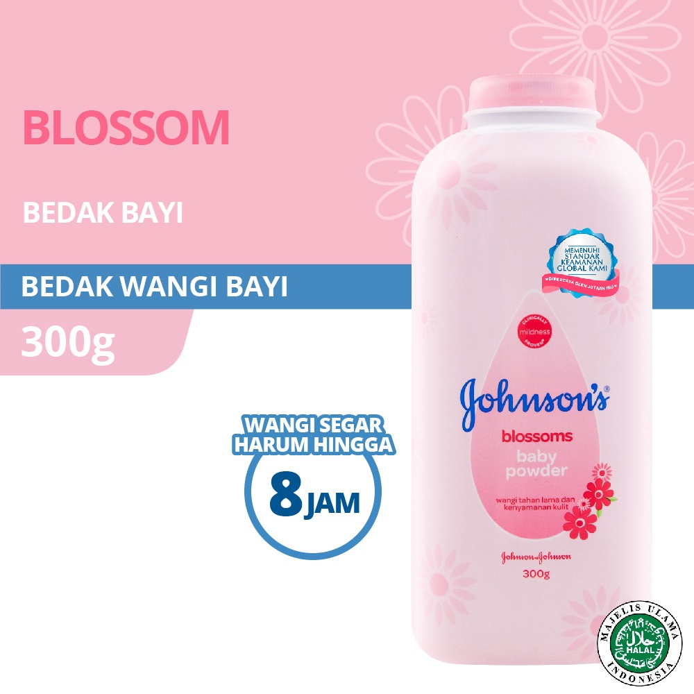 Johnsons Powder Active Fresh / Blossoms / Bedtime/ Milk Rice  / White 300gr + Bubble Wrap / Toko Makmur Online