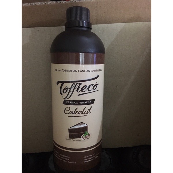 Toffieco Coklat Pasta dan Pewarna Perisa Cokelat 1 kg