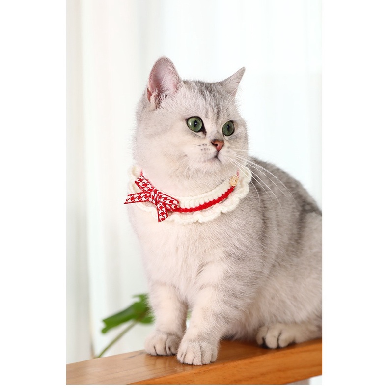 PH.Medan Kalung Kucing/Anjing motif Renda Premium untuk Hewan Peliharaan