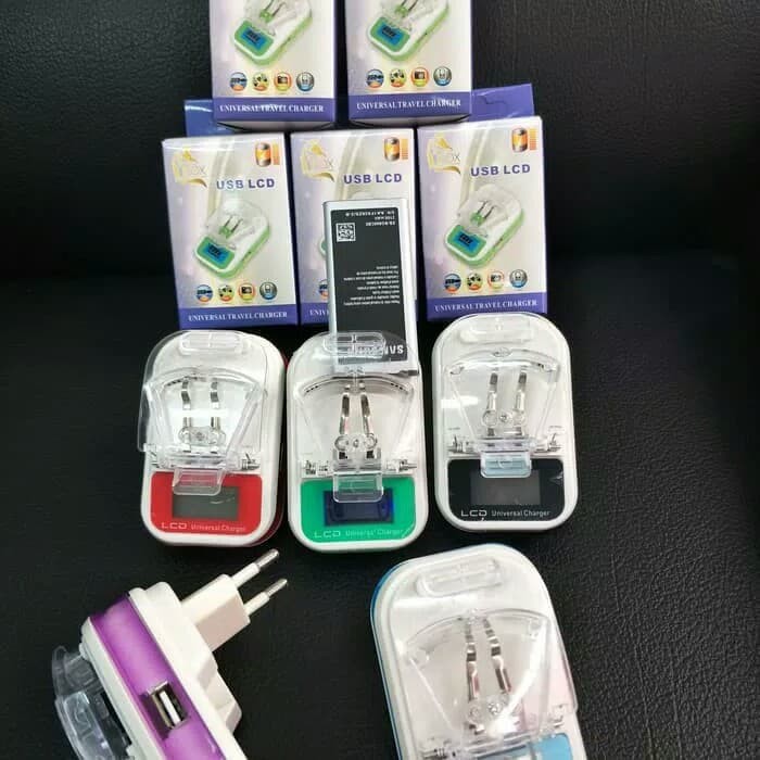 CAS KODOK CHARGER iFOX DEKSTOP CHARGER LCD USB UNIVERSAL