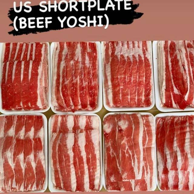 

Daging us shortplate beef yoshi 500gr only semarang via gosend