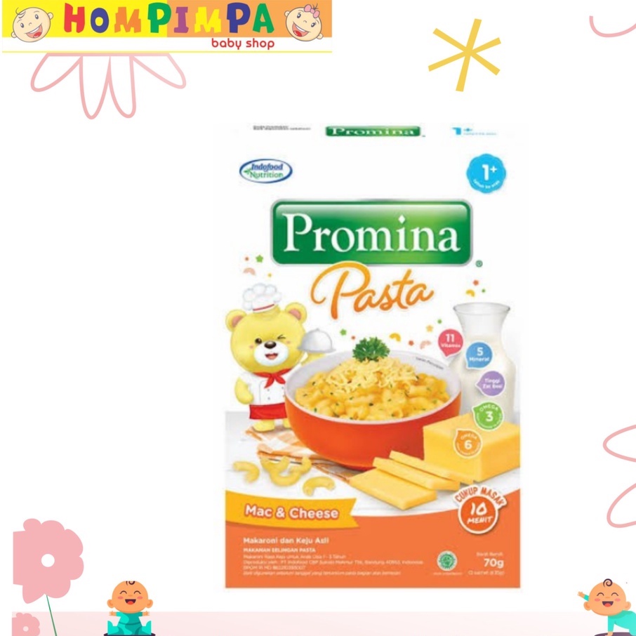 

Promina Pasta Mac & Cheese usia 1+ 70gram