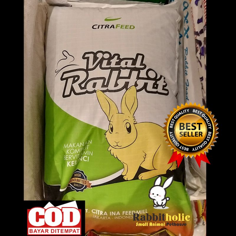 Jual CITRAFEED VITAL RABBIT pakan kelinci 25kg (Khusus GoSend/grab