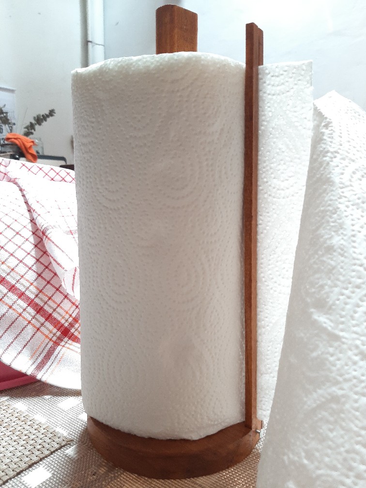 Tempat Tisu Rol Holder Tissue Tissu Kayu Wood Wooden