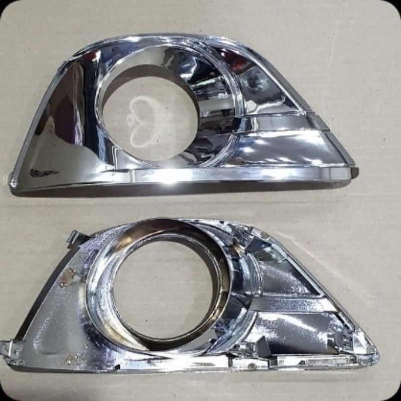 ring cover foglamp bumper depan toyota inova innova 2010 2011 2012 2013 chrome crome model ganti copot orisinil