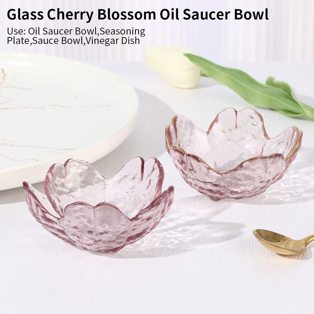 Suyo Mangkok Saucer Minyak Cherry Blossom Japan Style Dekorasi Rumah Peralatan Makan Wadah Penyimpanan Gadget Cuka Piring Gelas Kecil Piring