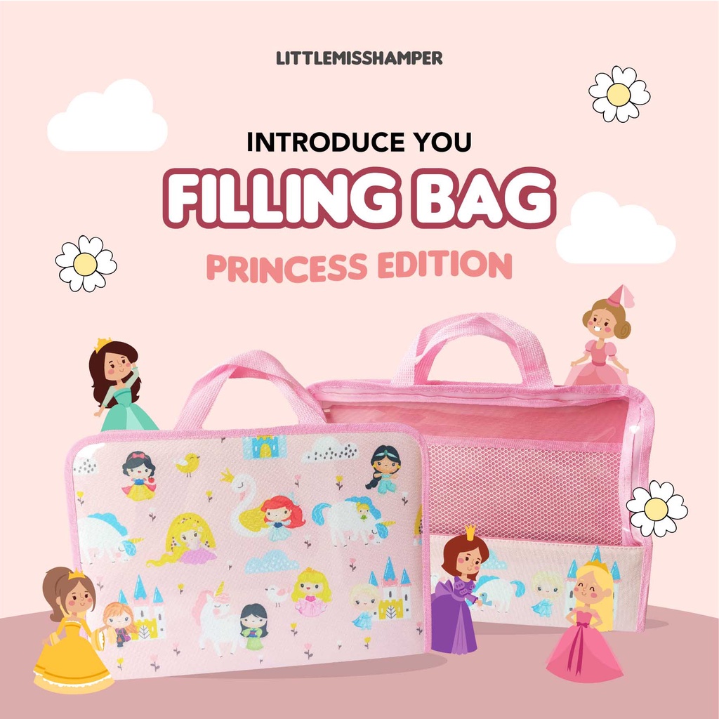 

Ready Satuan Filing Bag tas les map anak dino princess kado ultah sekolah frozen superhero