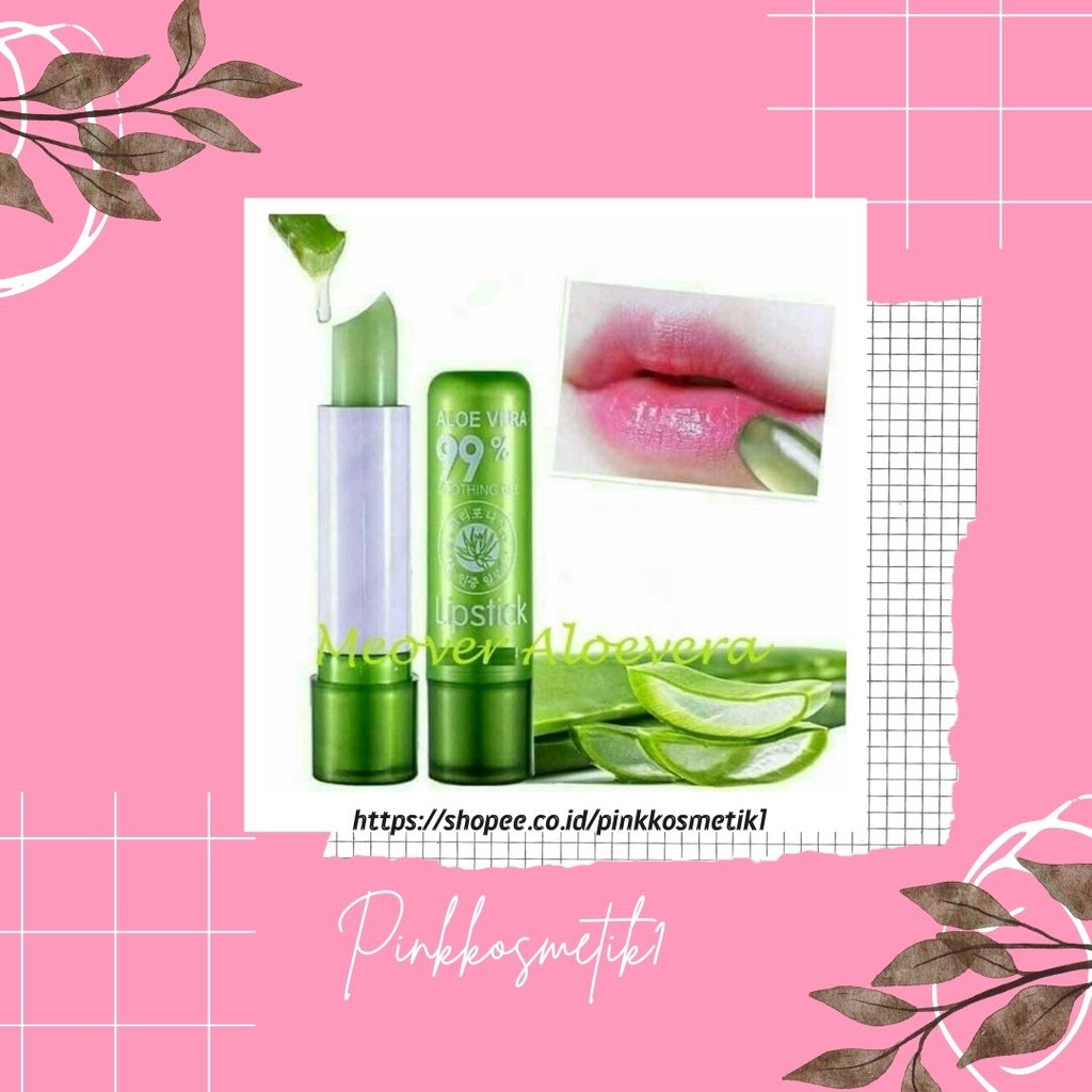 Lipbalm Aloevera Me Over 99% Lidah Buaya Pelembab Bibir