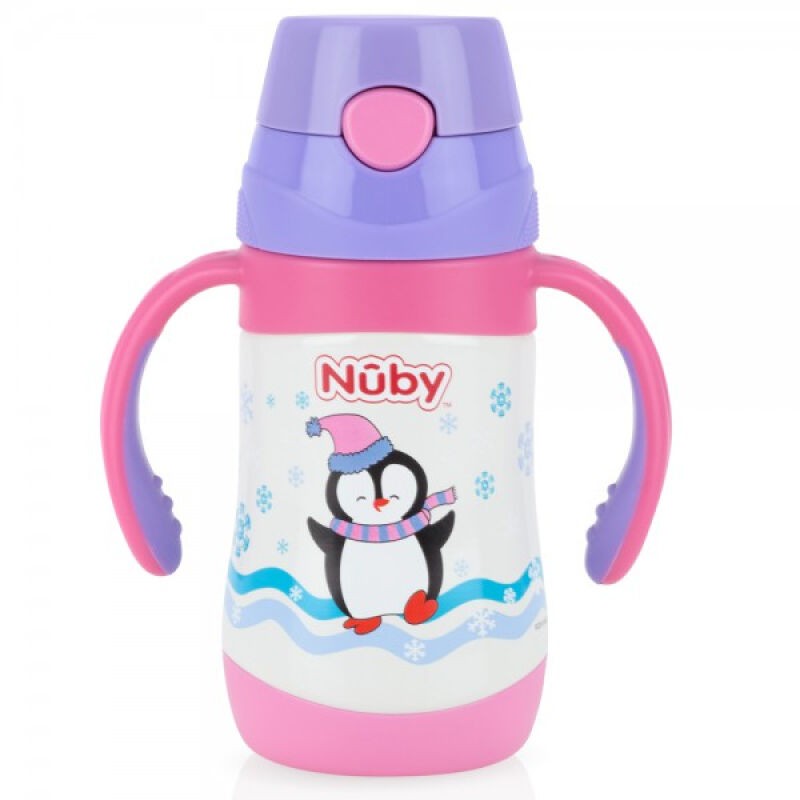 Nuby Insulated Stainless Steel Clik-it 12m+ (Tersedia varian karakter)