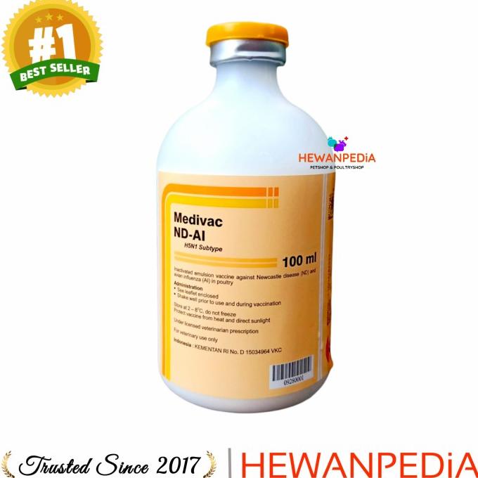[[BISA COD]] VAKSIN MEDIVAC ND AI KILLED Vaksin Ayam Bebek Unggas Tetelo Flu Burung ORIGINAL