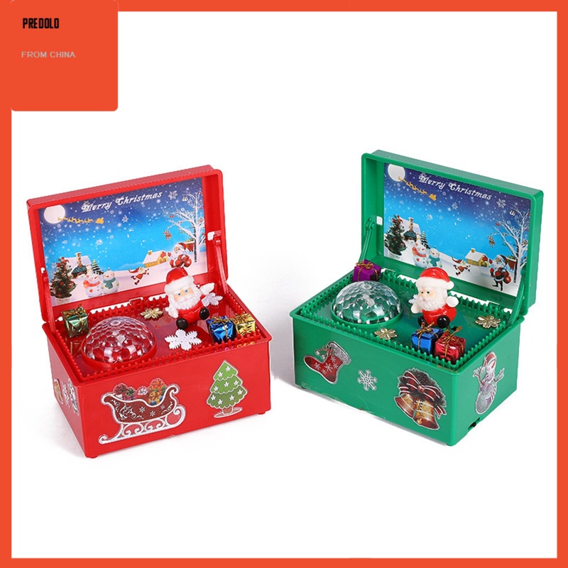 [In Stock] Merry Christmas Music Box Gifts for Children Christmas Gift Home Decoration Desktop Ornaments for