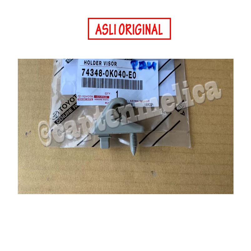 ORI Klip Clip Pegangan Cantolan Sunvisor sun visor Innova 2012-2015 penghalang sinar cahaya matahari