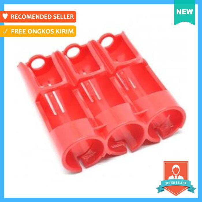 efest tempat baterai 18650 3x battery case batre efs pc3 rd - tempat penyimpanan - kotak baterai