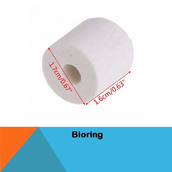 Bioring Bio Ring Keramik Ceramic Care Ring Filter Aquarium 100g size M