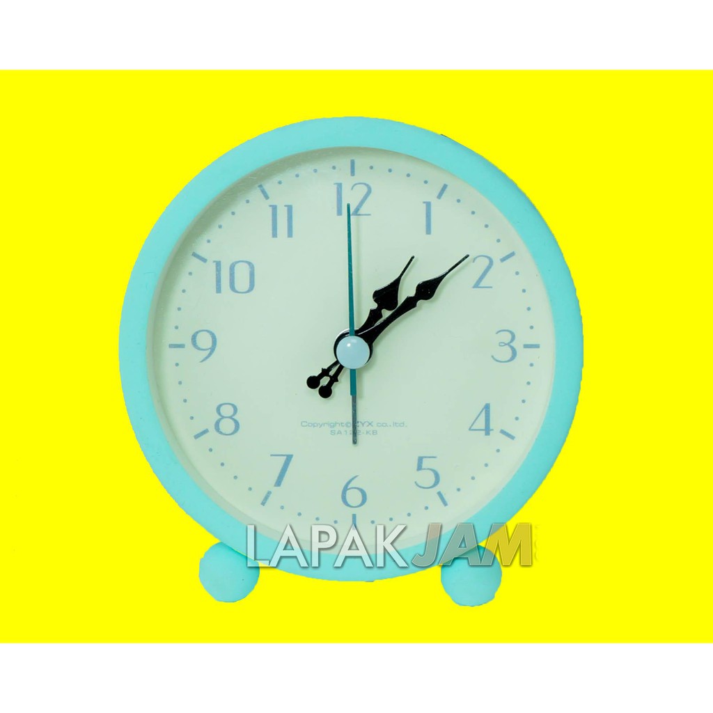 Jam Weker Polos Unik Alarm Sweep Movement Alarm Clock ZYX SA122-KB