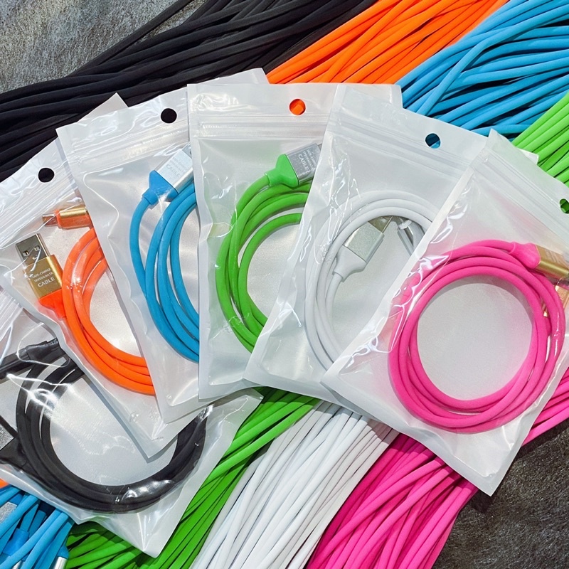 【CB015】KABEL MACARON USB MICRO TIPEC KABEL WARNA KABEL DATA SUPPORT FASTCHARGING VOOC KABEL MURAH