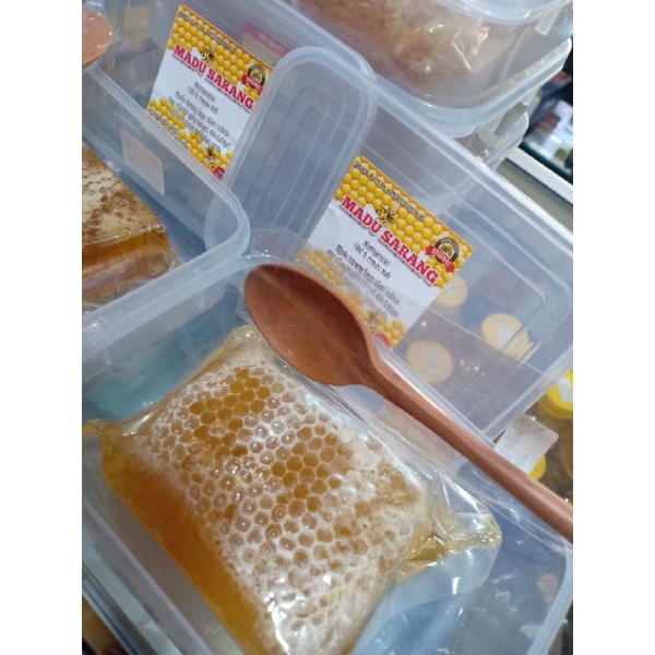 

COD: Madu Sarang 250gr, Bonus Sendok Madu kayu Premium, Madu Asli, Madu Murni, Stock Ready MANADO