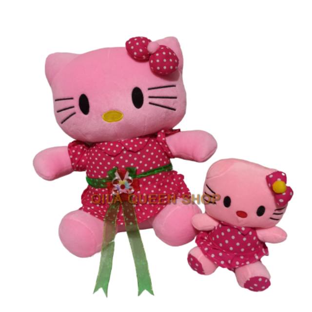 Boneka hello Kitty polkadot beli 1 GRATIS 1