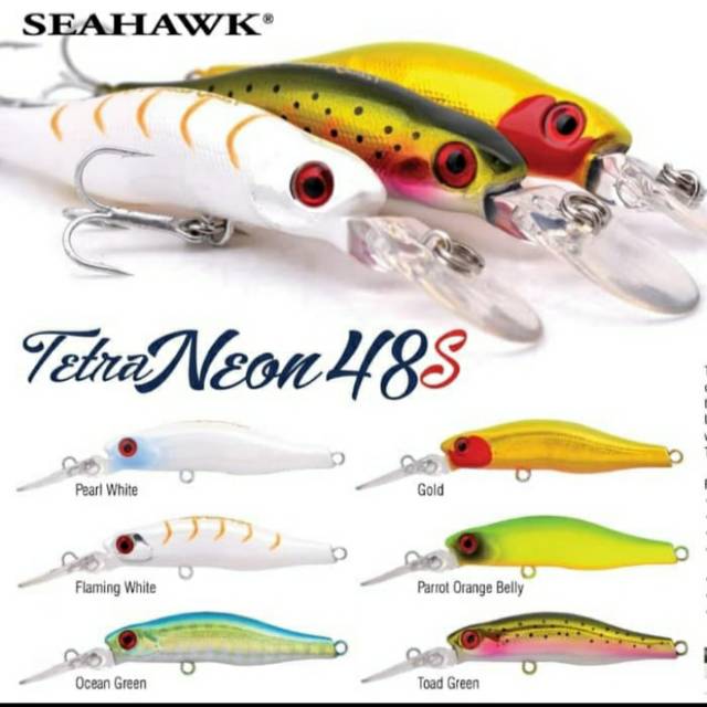 Lure SEAHAWK &quot;TETRA NEON 48S&quot; (4,8cm / 2,8gram) SINKING