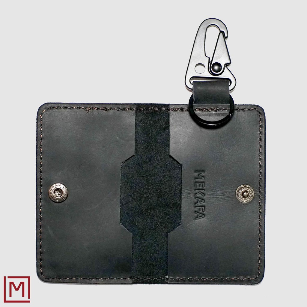 Mekafa - Visco Black Dompet STNK Kulit Mobil Premium