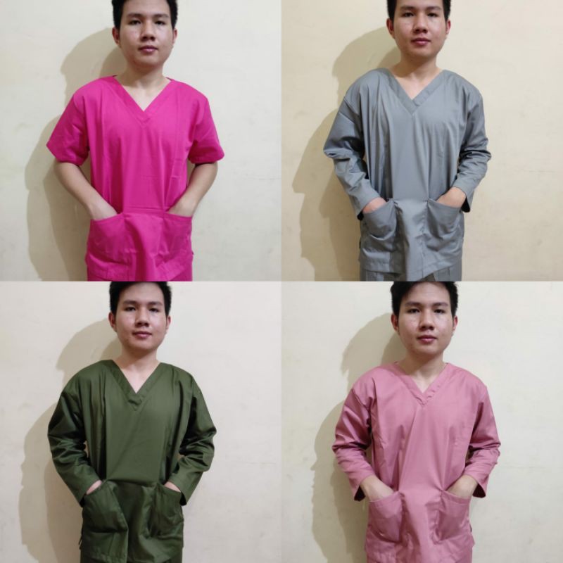 BAJU OK TANPA BORDIR 4/BAJU OK MURAH/BAJU OK JUMBO/BAJU OK LENGAN PANJANG/BAJU MEDIS/SERAGAM MEDIS